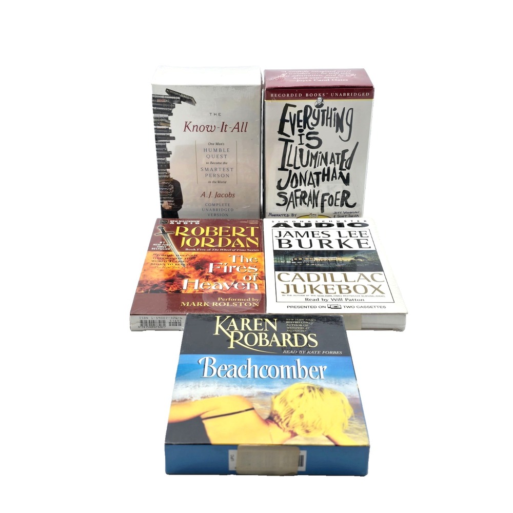 Mixed Lot Of Audiobooks Cassette Tapes New Factory‎ Sealed (5)